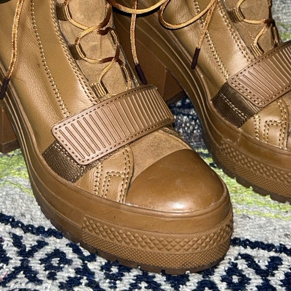 Converse Chuck Taylor CTAS GR 82 Mountain Club Brown Chunky Combat Boots Sz 7 - Picture 2 of 9